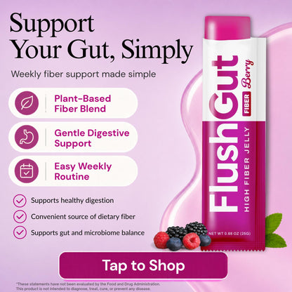 FlushGut Fiber Gummies Jelly - Berry