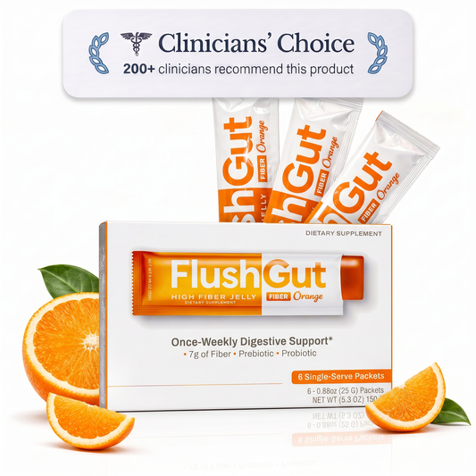 FlushGut Fiber Gummies Jelly - Orange