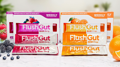 FlushGut Orange & Berry boxes